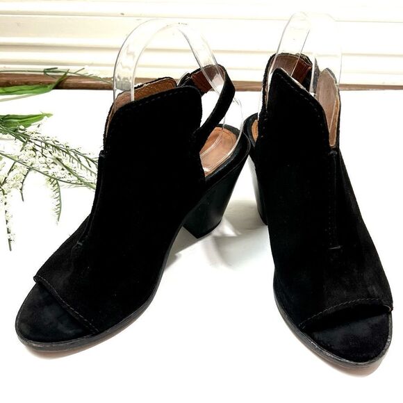 Frye Courtney Suede Slingback Heels - Picture 2 of 13